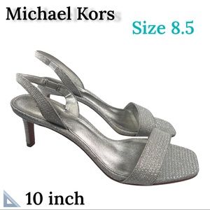 Michael Kors glitters heels  strappy size 8.5 measure 📐 10 inch MSRP $114